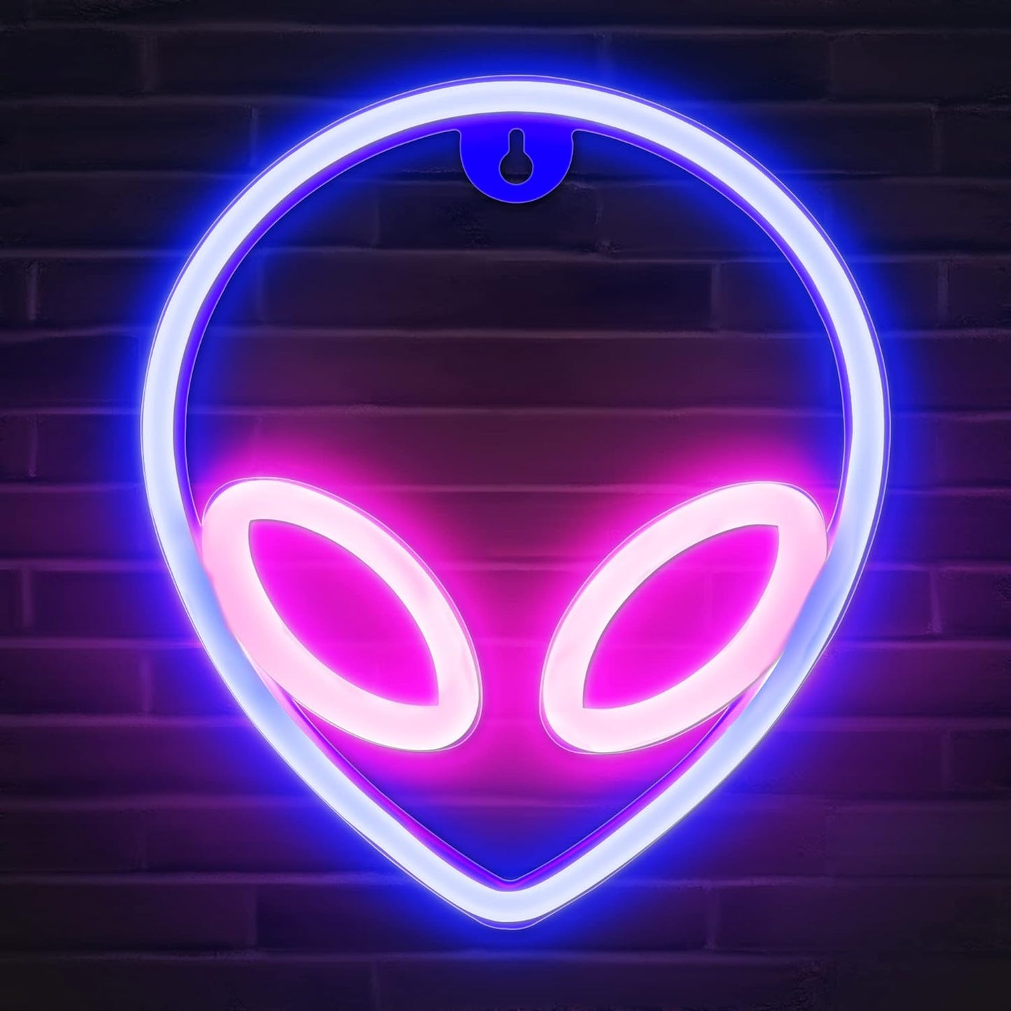 Alien Neon Light (Blue & Pink)(USB+Battery)(Hanging)