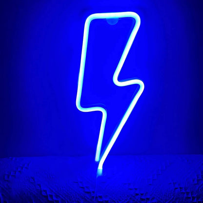 Lightning Bolt Light (Blue) (USB+Battery) (Hanging)