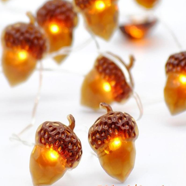 Christmas 20-Light Copper Wire Lights with Festive Designs