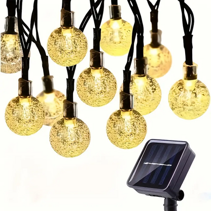 50 LED Bubble Solar String Lights (Warm White)