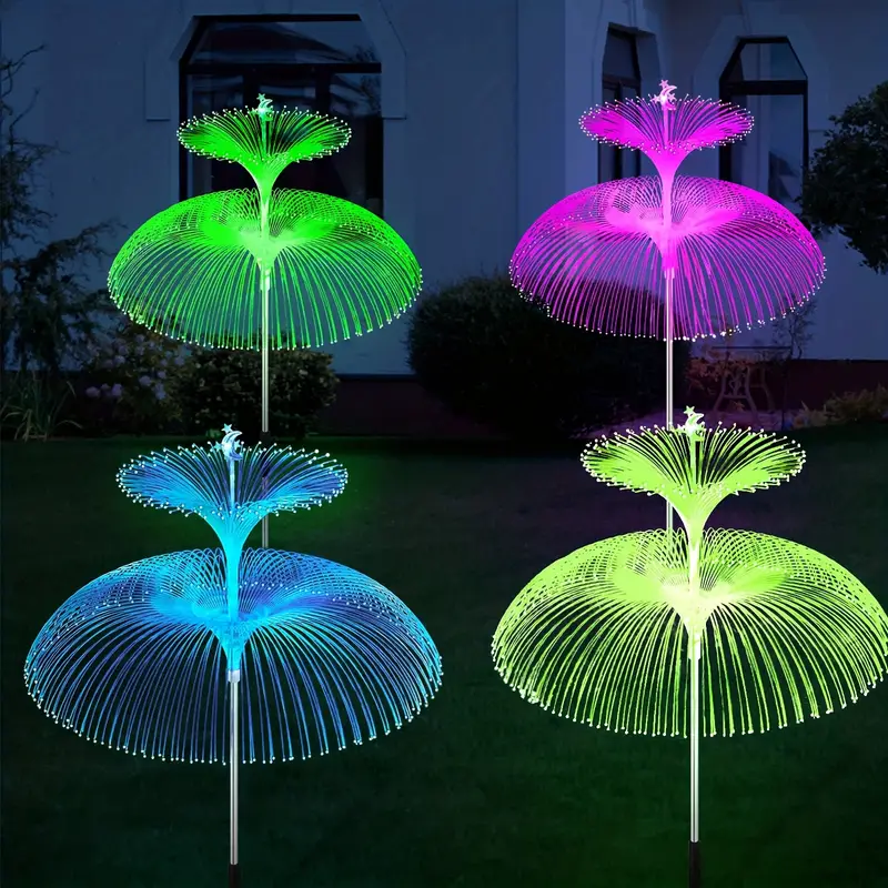 Jelly Fish Solar Garden Lights (Warm White) (2 Layers)