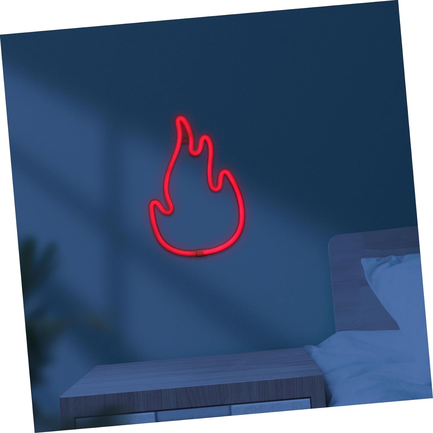 Flame Neon Light (Red) (USB+Battery) (Hanging)