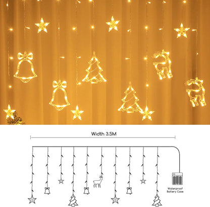 Christmas Party Deco Holiday Curtain Lights 138 LED