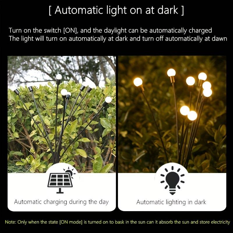 Outdoor Garden Firefly Solar Lights - Warm White