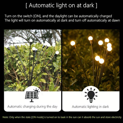 Outdoor Garden Firefly Solar Lights - Colour