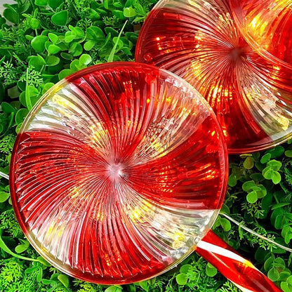 Solar Christmas Lollipop Pathway Lights (Set of 5)