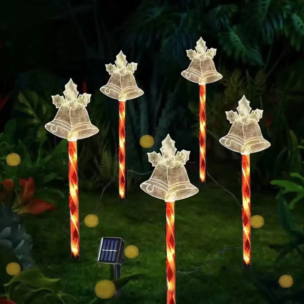 Hilights - Solar Christmas Bell Garden Lights (Set Of 5)